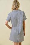 Carolina Stripe Shirt Dress