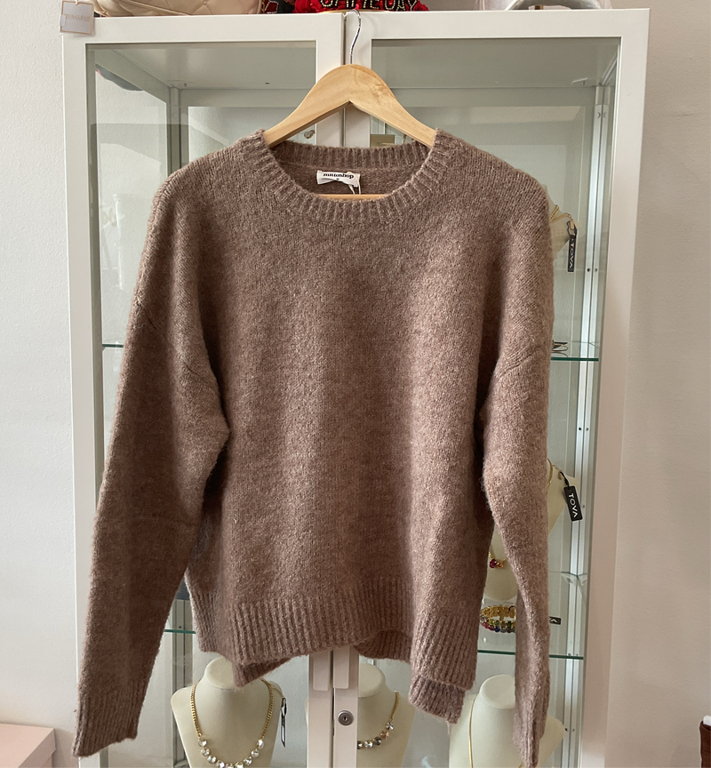 Neutral Round Neck Sweater