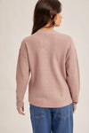Waffle Button Pullover