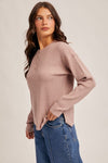 Waffle Button Pullover