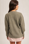 Waffle Button Pullover