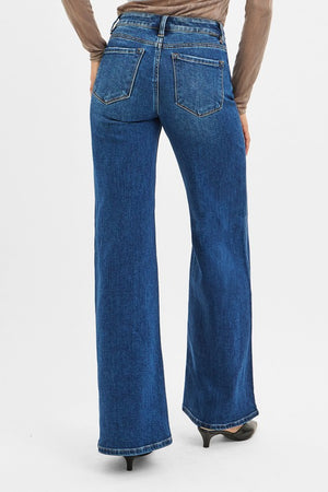 Risen Mid Rise Pocket Detail Jeans