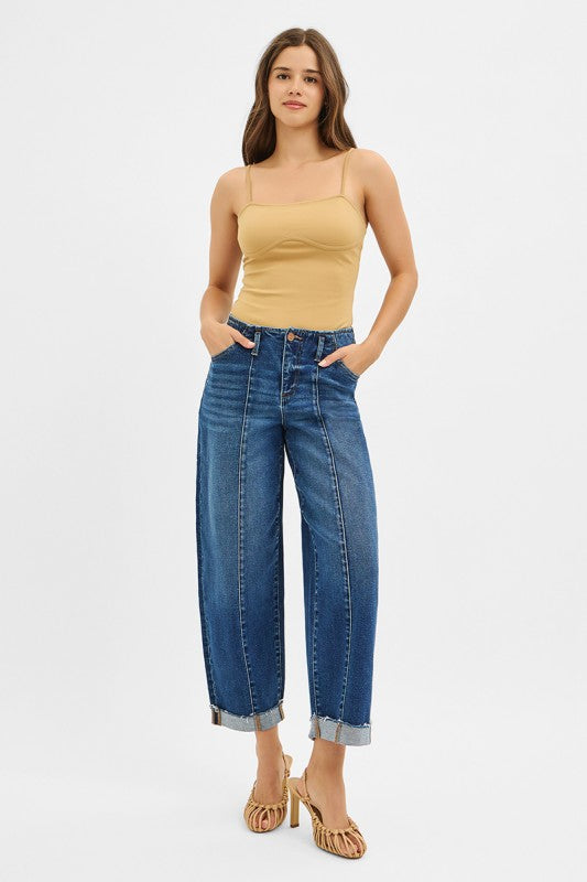Risen Barrel Cuff Jeans