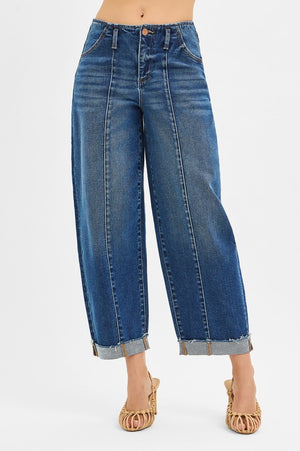 Risen Barrel Cuff Jeans