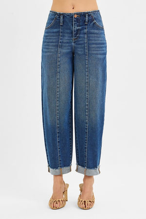 Risen Barrel Cuff Jeans