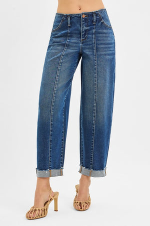 Risen Barrel Cuff Jeans
