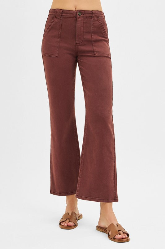 Risen Patch Pocket Flare Brown