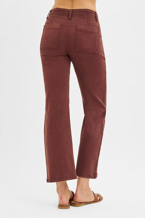 Risen Patch Pocket Flare Brown