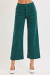 Risen Tummy Control Wide Leg Crop GREEN