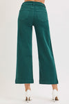 Risen Tummy Control Wide Leg Crop GREEN