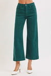 Risen Tummy Control Wide Leg Crop GREEN