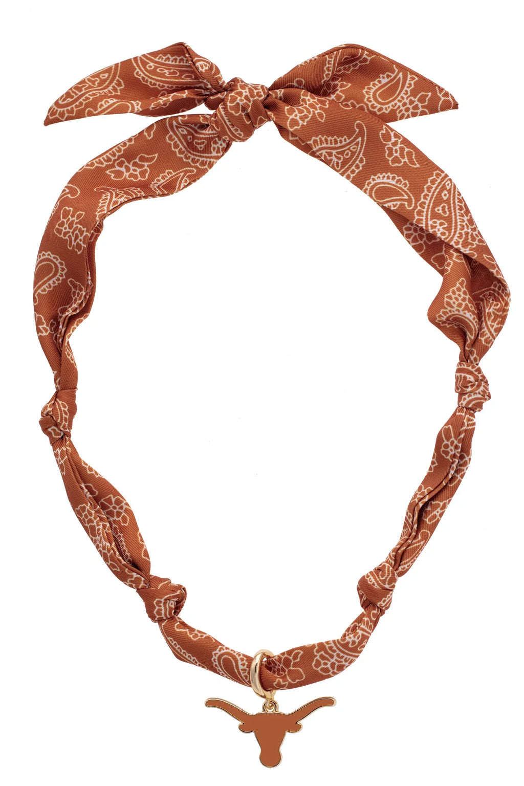 Texas Longhorns Logo Bandana Scarf Necklace