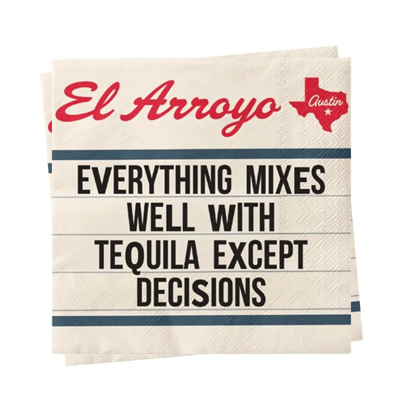 El Arroyo Cocktail Napkins (Set of 25) - Tequila Decisions