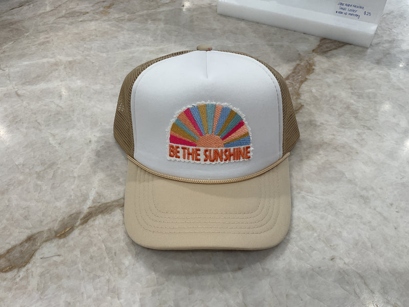 Trucker Hat - Tan Be the Sunshine