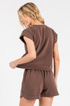 Scuba Cap Sleeve Shorts SET