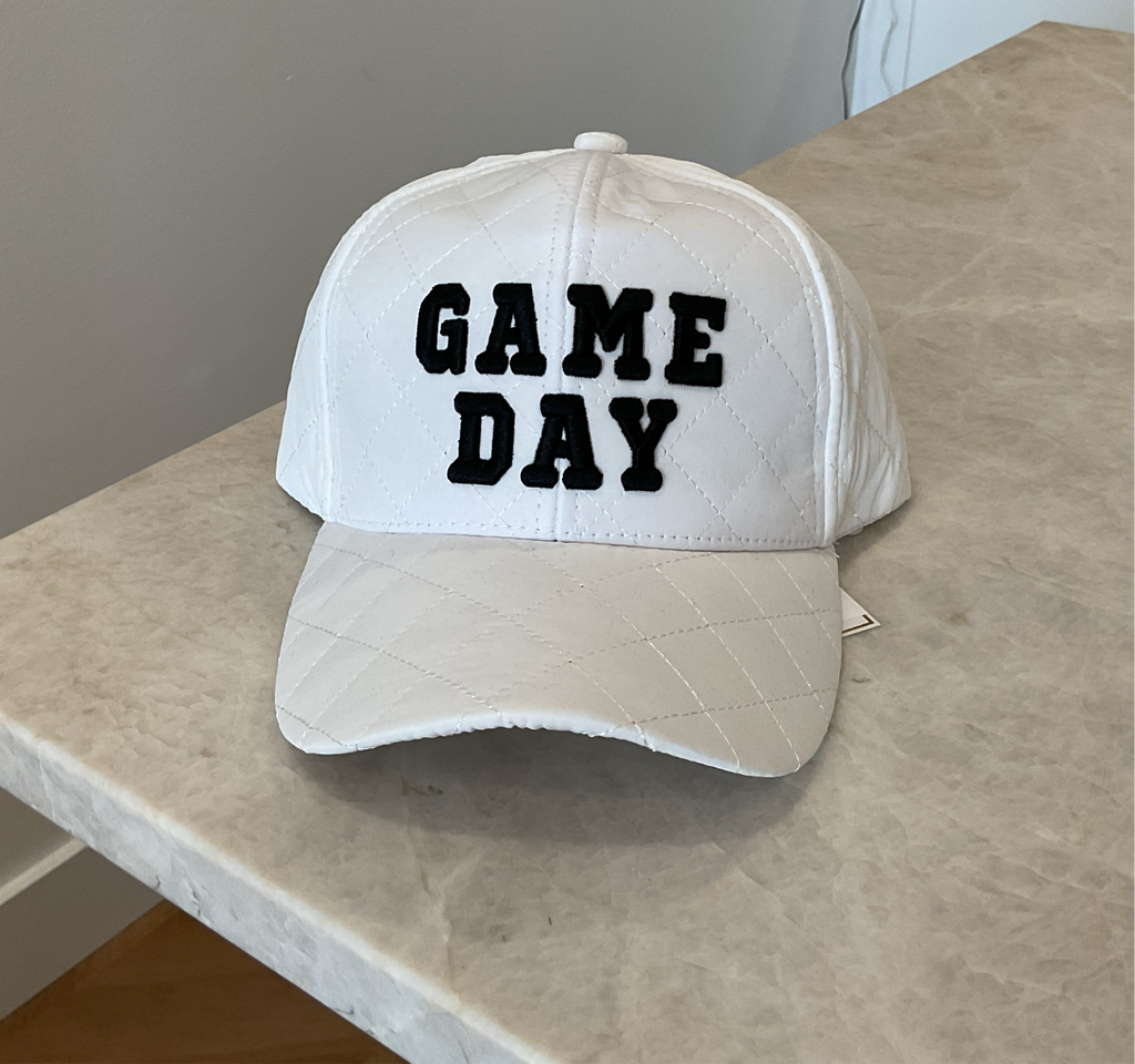 Quilted game day hat