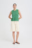 Green Back Tie Sweater
