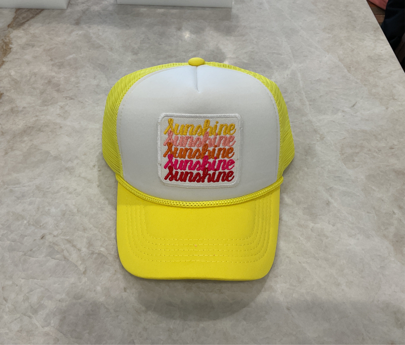 Trucker Hat - Bright Yellow Sunshine