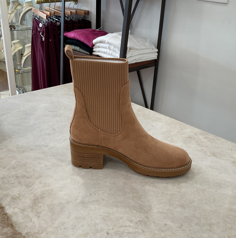 Corkys Goodness Gracious Camel Faux Suede