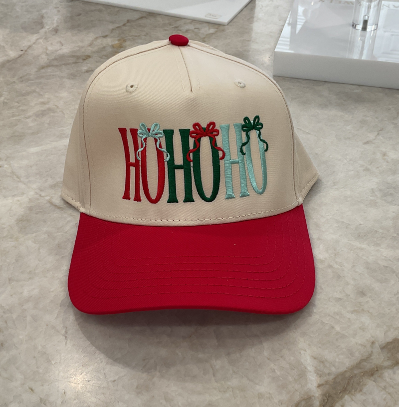 Trucker Hat- Red Brim- HoHoHo