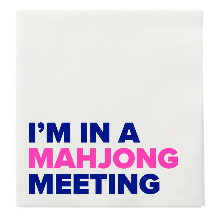 I'm in a Mahjong Meeting Cocktail napkins