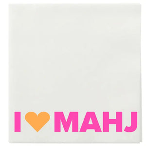 I Heart Mahj Cocktail Napkins