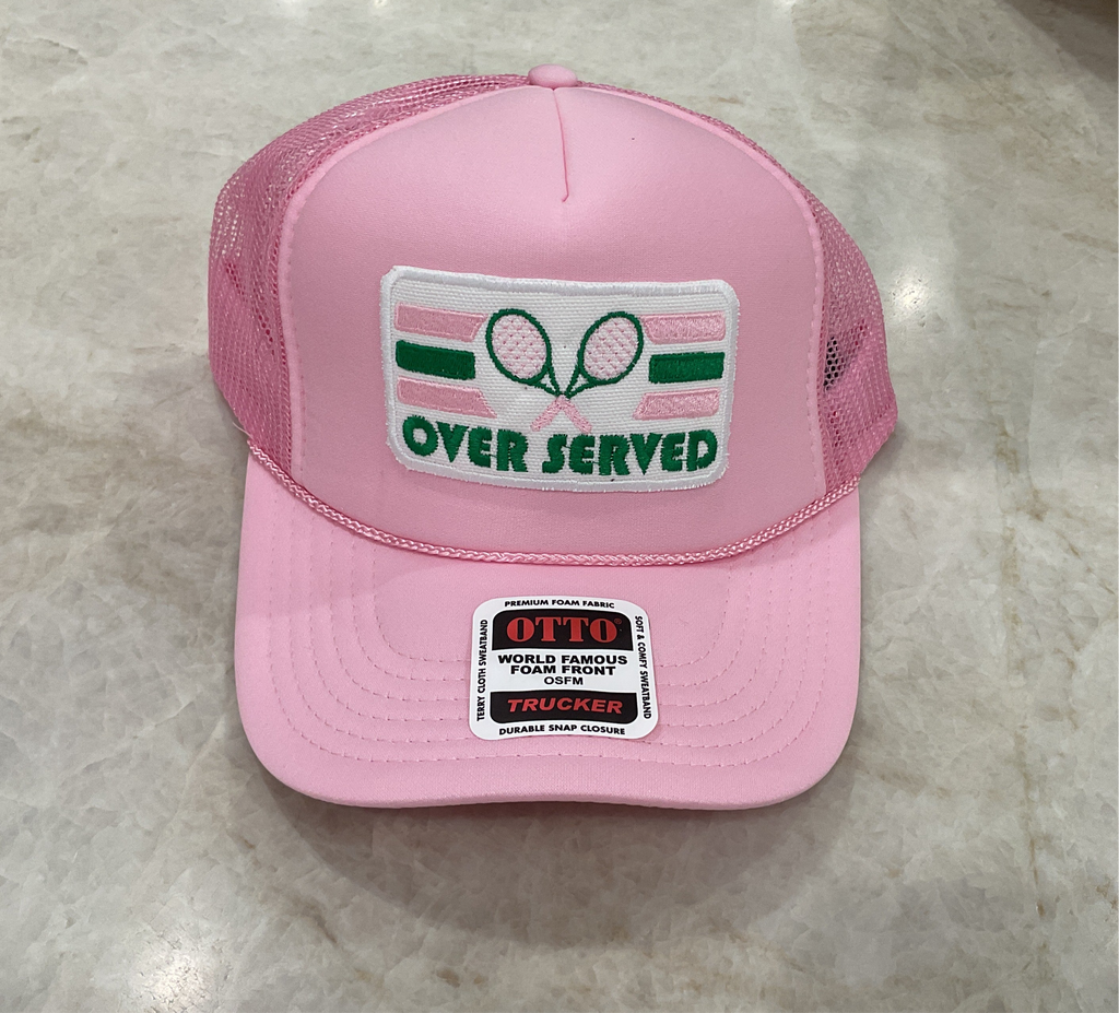 Trucker Hat - Light Pink Over Served