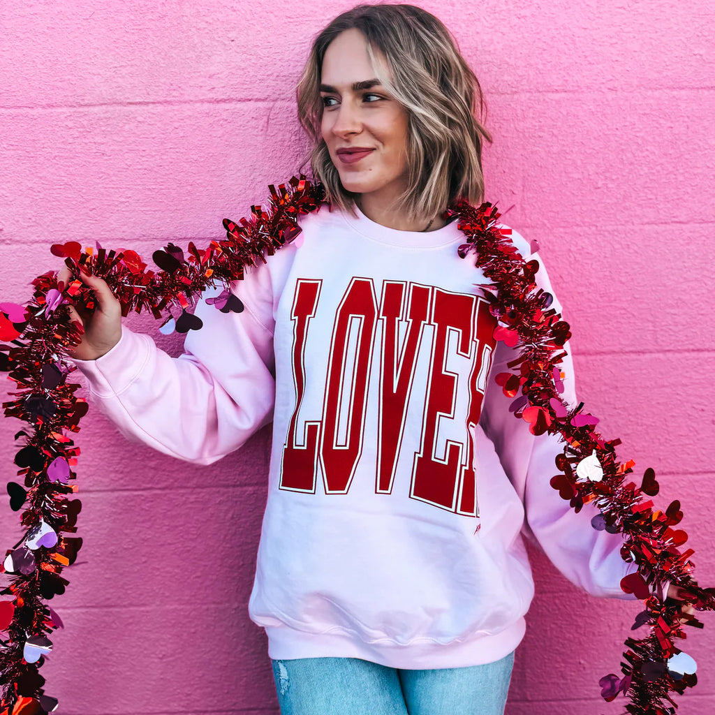 LOVER Pink Sweatshirt FINAL SALE