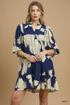 Anna Floral 3/4 Sleeve Dress