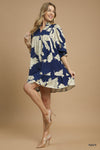 Anna Floral 3/4 Sleeve Dress