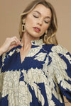 Anna Floral 3/4 Sleeve Dress