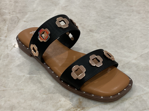 Corkys Low Tide Black Sandal