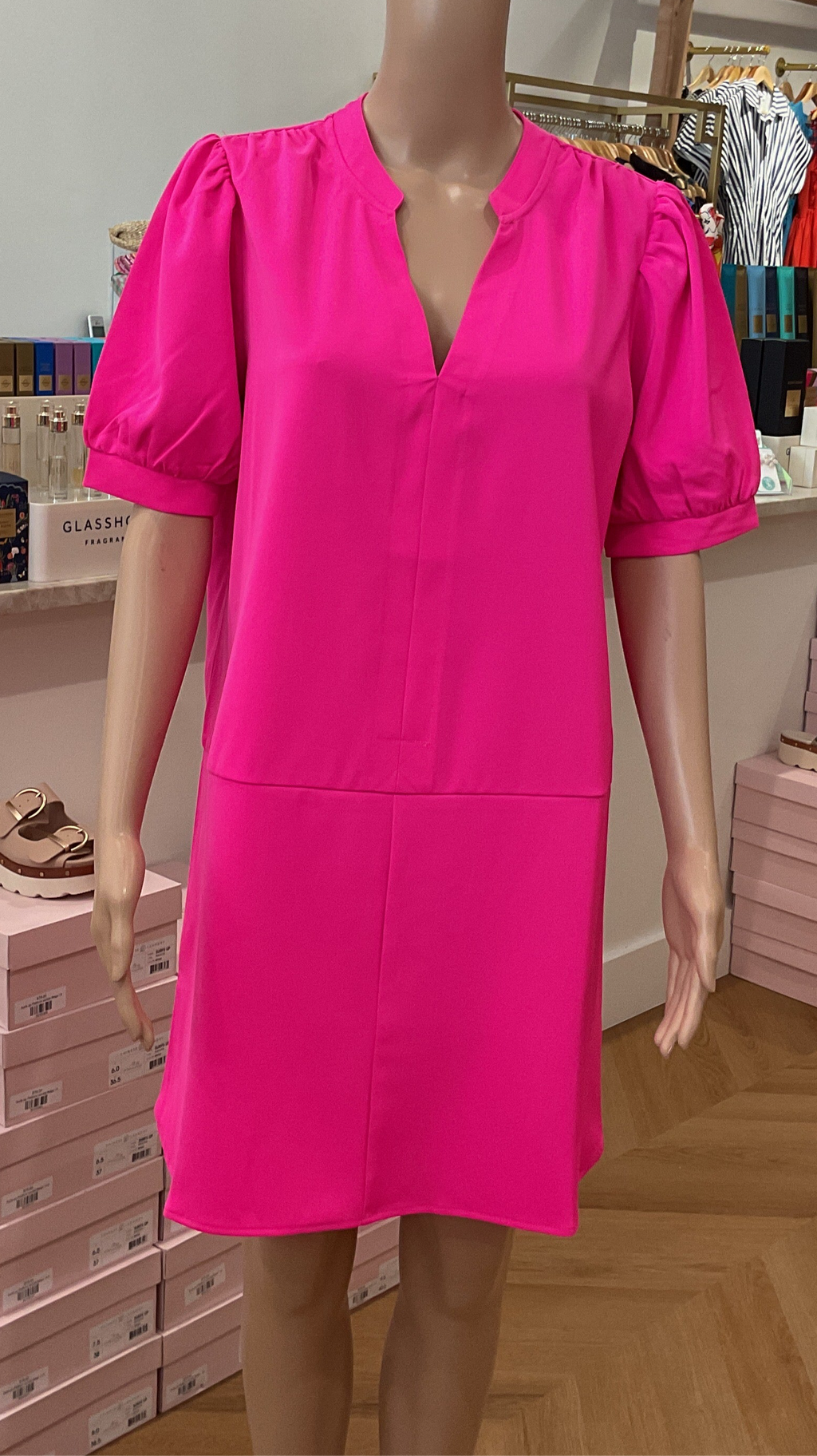 THML Hot Pink Shift Dress