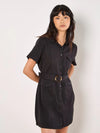 Apricot Black Cargo Mini Dress
