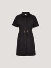 Apricot Black Cargo Mini Dress