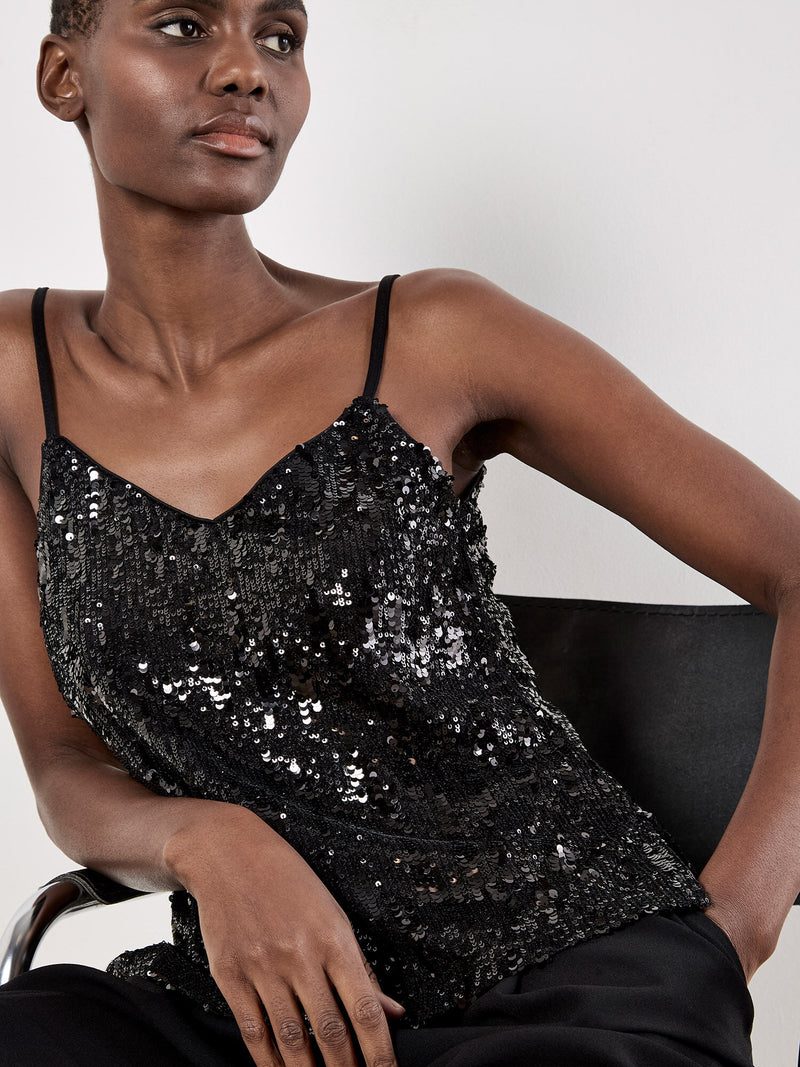 Apricot Sequin Cami