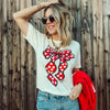 Big Heart Bow Tee  FINAL SALE