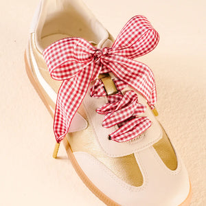Step it up Laces Gingham Red