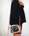Victory Lap Woven Scarf Chain Purse/Phone Strap Burnt Orange