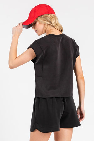 Scuba Cap Sleeve Shorts SET