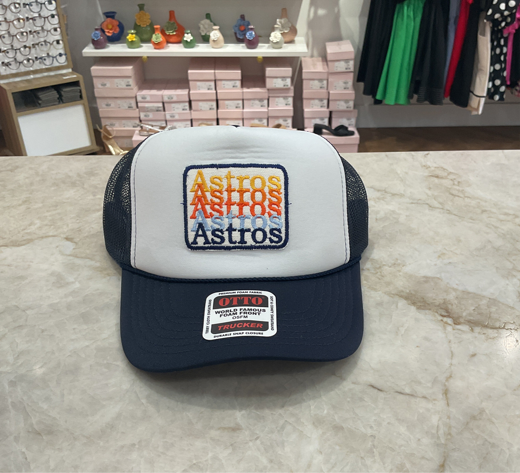 Trucker hat- Astro’s multi color
