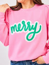 Mary Square Pink Merry Sweatshirt
