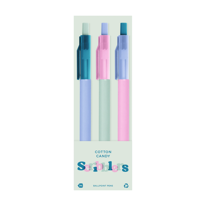 Cotton Candy Scribbler 3 Pack