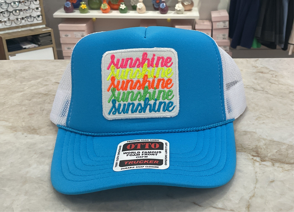 Trucker Hat- Blue Sunshine