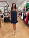 Contrast Stitch Tank Dress