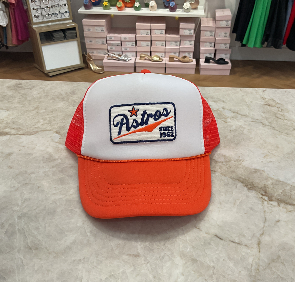 Trucker hat-Astros 1962-orange