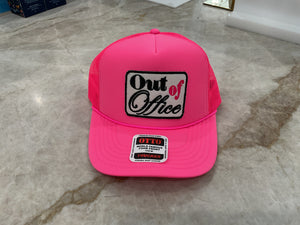 Trucker Hat - All Neon Pink Out of Office