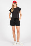 Scuba Cap Sleeve Shorts SET