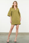 THML Olive textured dress FINAL SALE