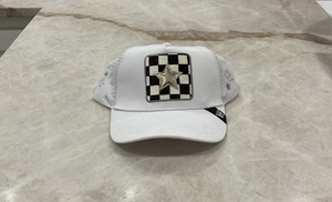 Vintage Havana Checkered Trucker